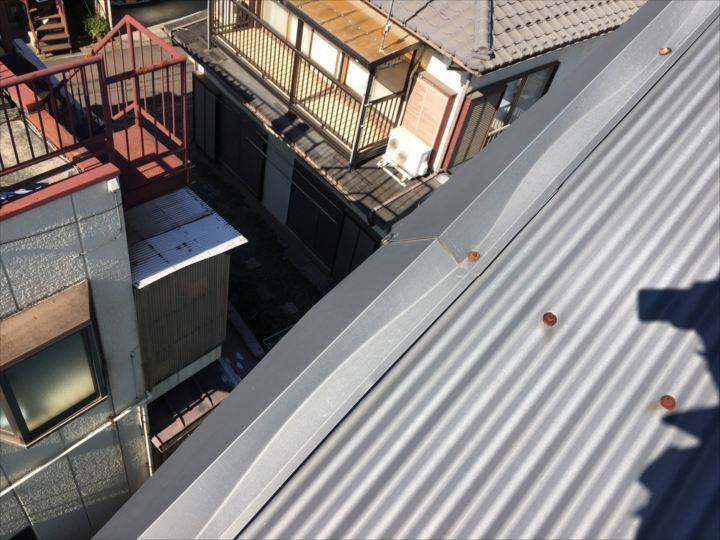 針金で応急処置をした後