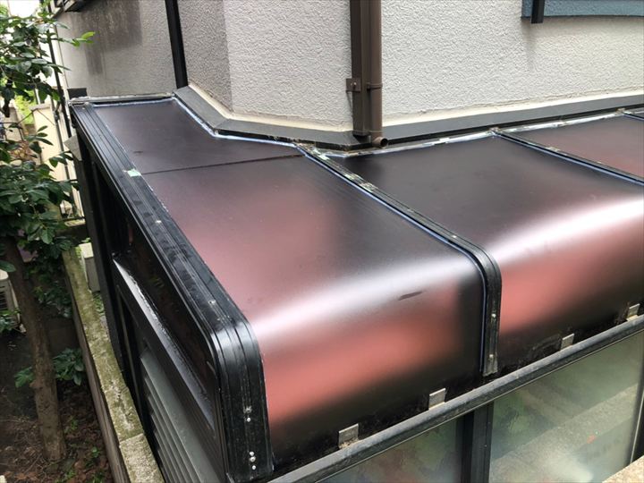 工事完了後のサンルーム屋根