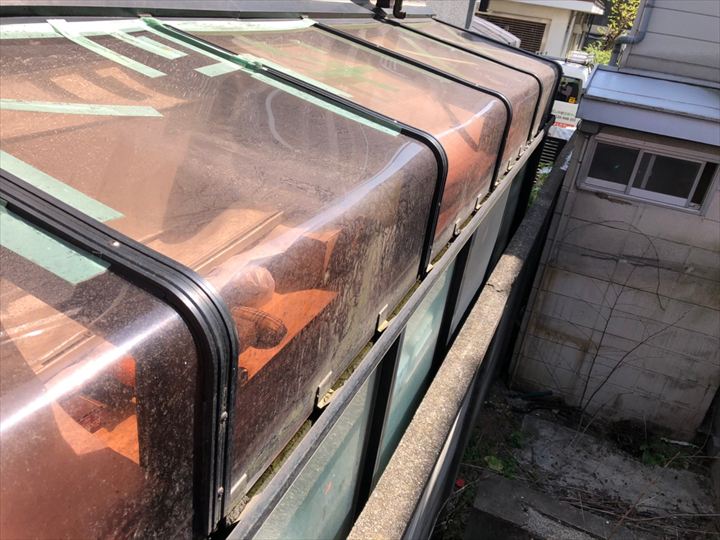 サンルーム屋根からの雨漏り