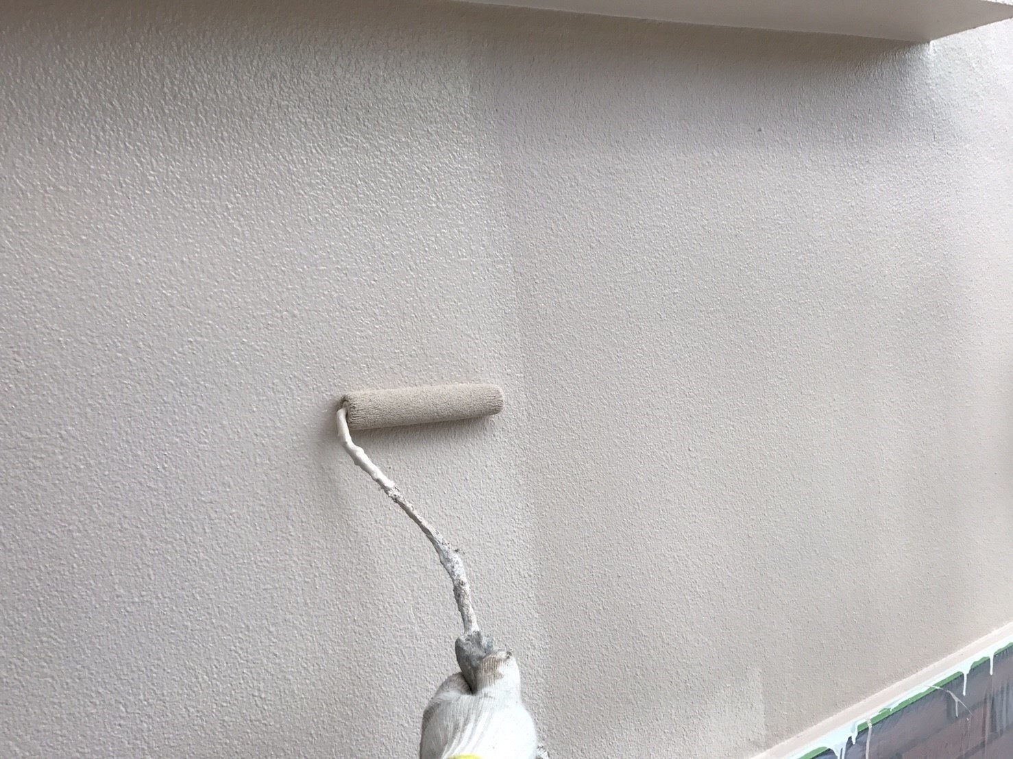 パーフェクトトップで中塗り上塗り作業（２層塗り）