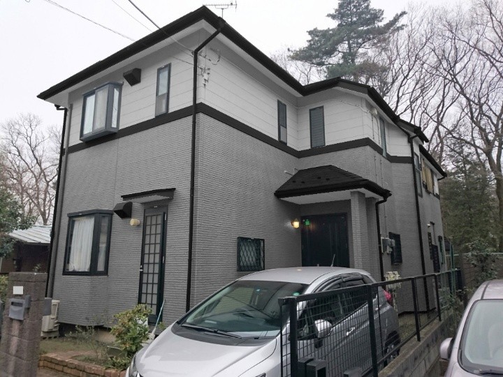屋根外壁塗装工事後のお住まい