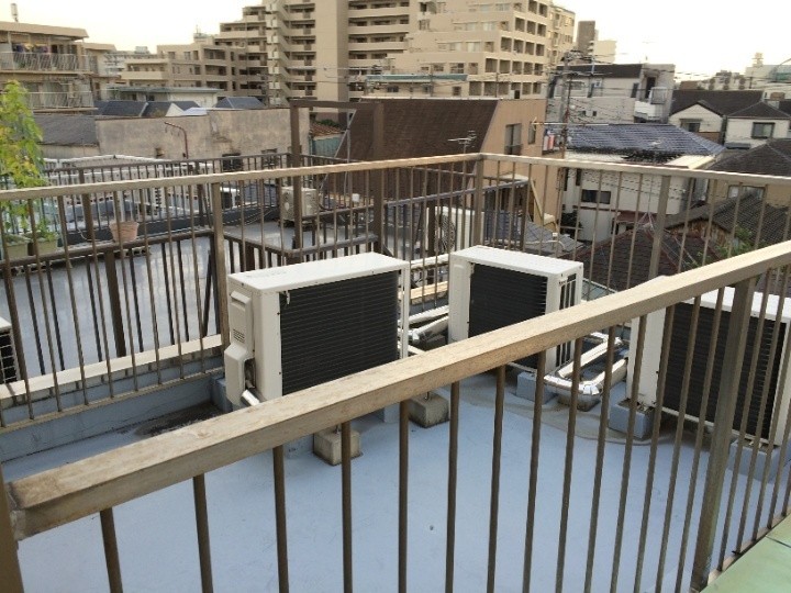 マンション共用部に施工する前の状態