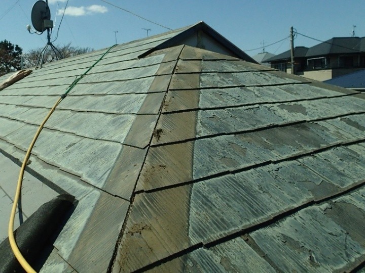 既存屋根材「棟板金・貫板・雪止め金具」の取り外し作業