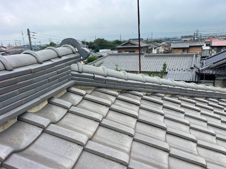 棟瓦全体の現地調査