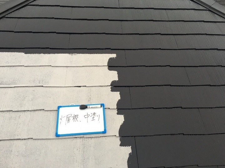 ファインパーフェクトベストで「中塗り」作業