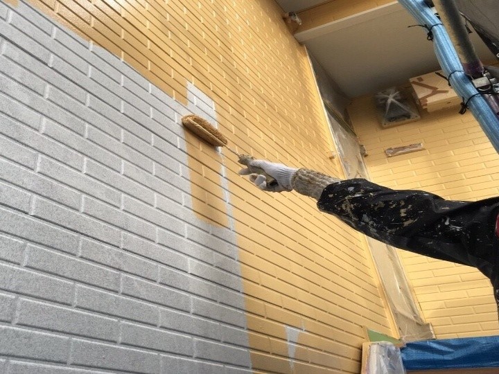 パーフェクトトップで中塗り上塗り作業（二層塗り）