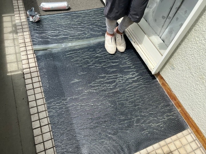 バリボードを使用して下地調整