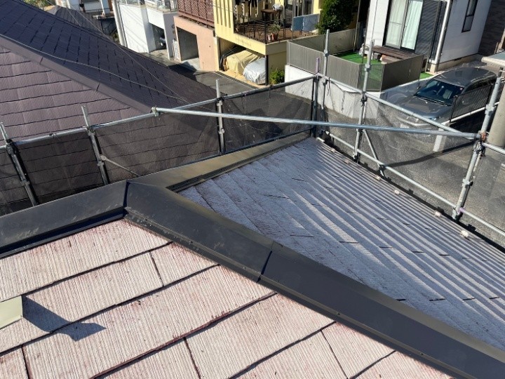 交換後の棟板金