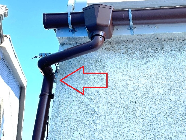 集水器とエルボ接続