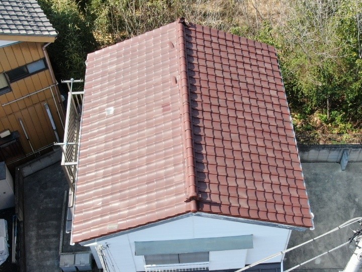 漆喰劣化やひび割れした瓦屋根