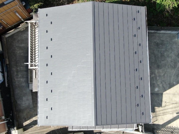 スーパーガルテクトで屋根葺き替え工事した後のお住まい