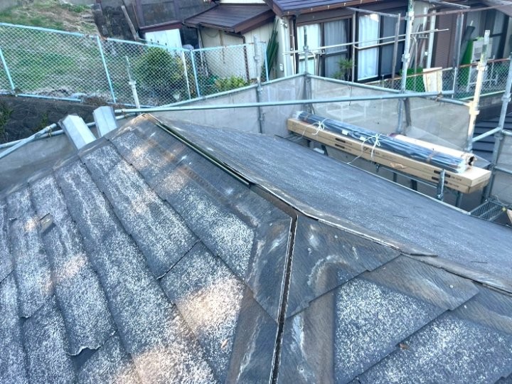 施工前の既存屋根面