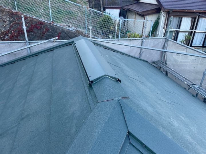 完成した換気棟