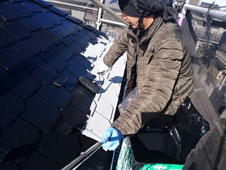 ファインパーフェクトベストで「中塗り」作業