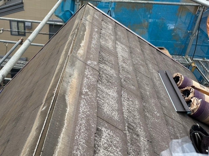撤去後の屋根下準備