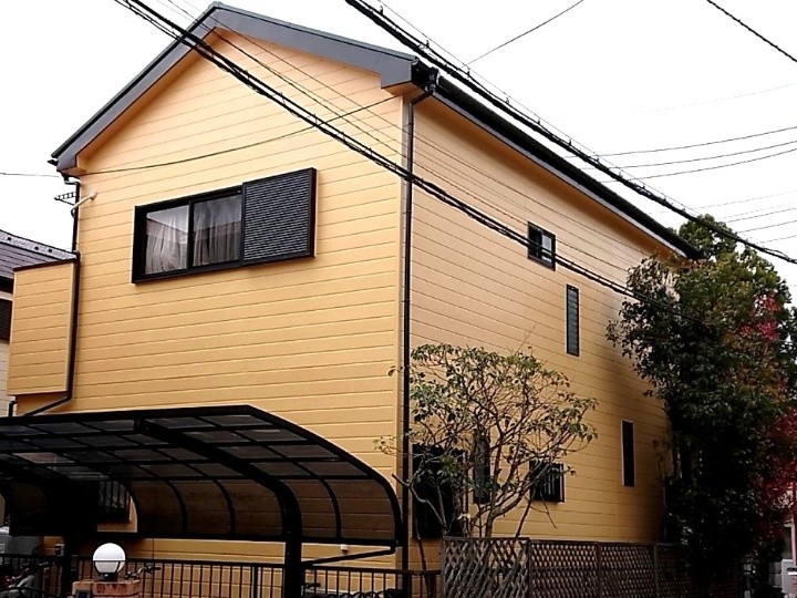 屋根外壁塗装工事後のお住まい