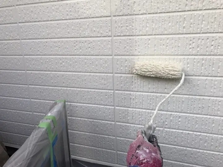 パーフェクトトップで中塗り上塗り作業（一層・二層）