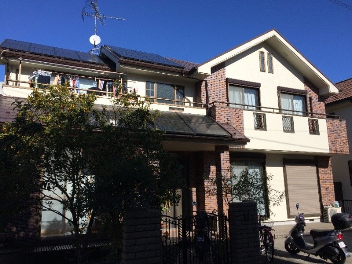 屋根外壁塗装工事後のお住まい