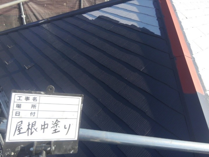 ファインパーフェクトベストで「中塗り」作業