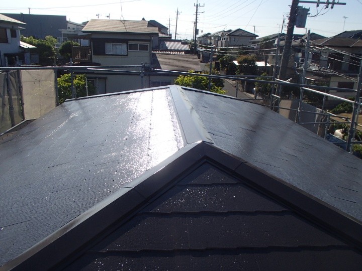 屋根塗装工事後のお住まい