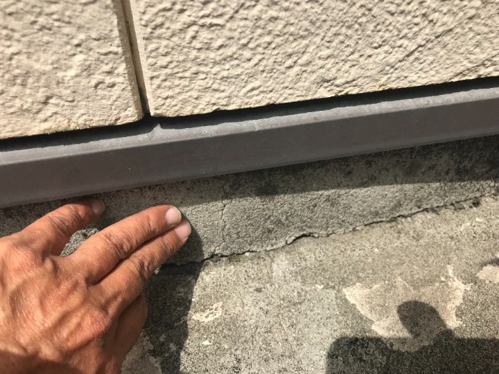 立ち上がり際の剥離
