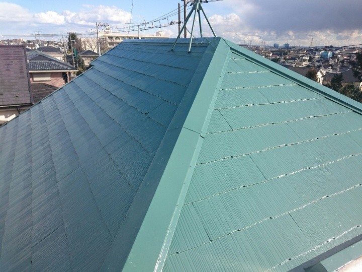 ファインパーフェクトベストで「上塗り」作業