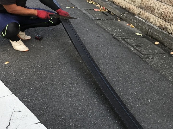 樹脂製貫板の加工