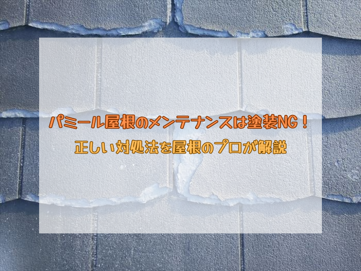 パミール屋根のメンテナンスは塗装NG！正しい対処法を屋根のプロが解説
