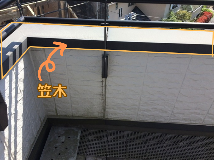 笠木の位置