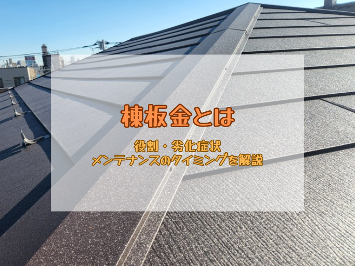 棟板金とは？役割・劣化症状・メンテナンスのタイミングを解説