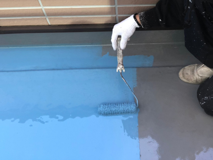 ウレタン防水材の施工